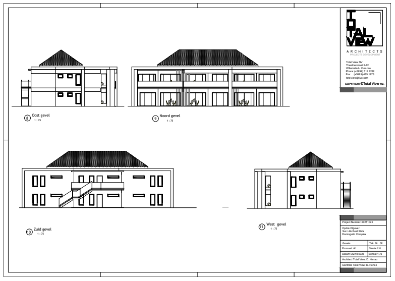 Elevation Drawings Ocean Rock Residence